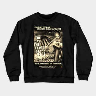 The Day The Earth Stood Still Sepia Crewneck Sweatshirt